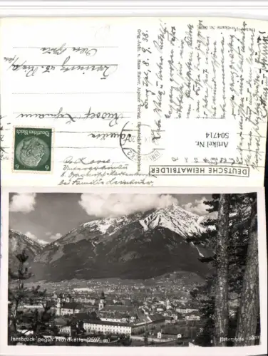 504714,Innsbruck Totale geg. Nordkette Bergkulisse pub Hans Huber 5030