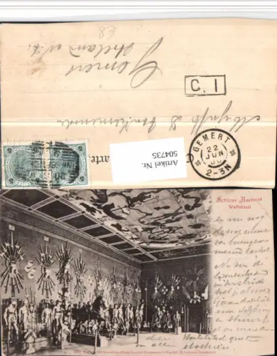 504735,Innsbruck Schloss Ambras Waffensaal Innenansicht