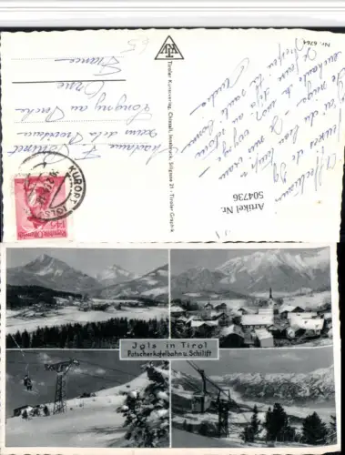 504736,Innsbruck Igls Totale Patscherkofel Seilbahn Skilift Mehrbildkarte