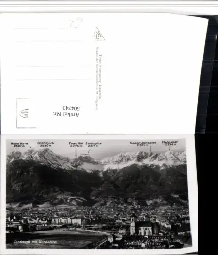 504743,Innsbruck Totale m. Nordkette Bergkulisse