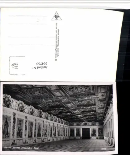 504750,Innsbruck Schloss Ambras Spanischer Saal Innenansicht