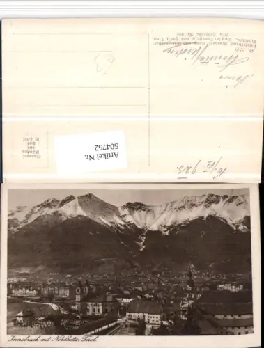 504752,Innsbruck Totale m. Nordkette Bergkulisse