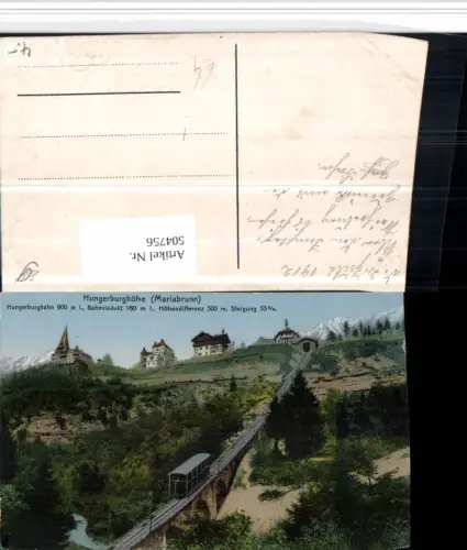504756,Innsbruck Hungerburghöhe Mariabrunn Bergbahn Viadukt