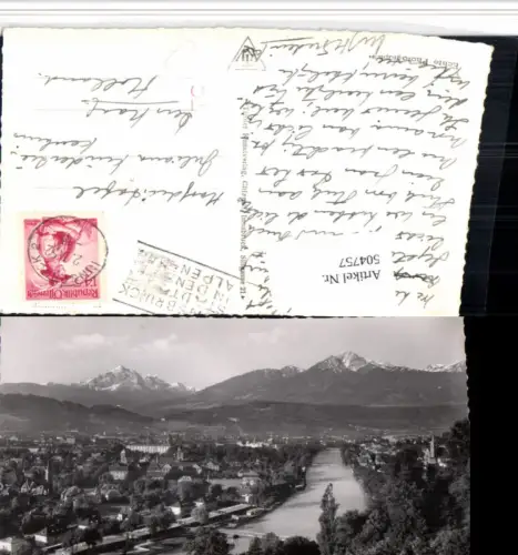 504757,Innsbruck Totale geg. Süden m. Serles Bergkulisse