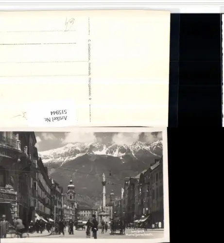 515944,Innsbruck Maria-Theresienstraße Annasäule Bergkulisse