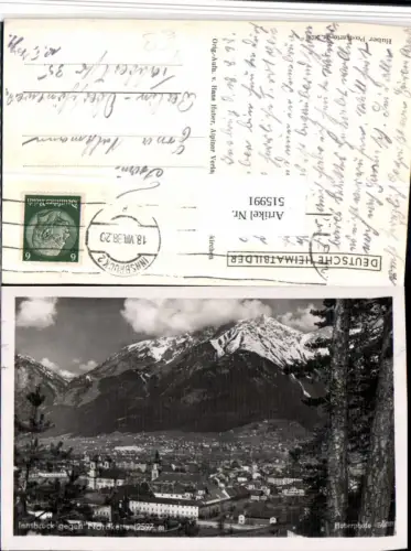 515991,Innsbruck Totale geg. Nordkette Bergkulisse pub H. Huber 5030