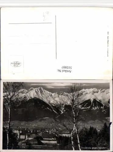 515997,Innsbruck Teilansicht geg. Norden Bergkulisse