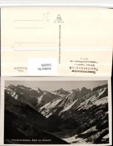 516329,Innsbruck Patscherkofelbahn Blick ins Stubaital Bergkulisse