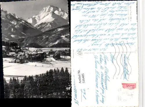 516405,Innsbruck Igls Totale m. Habicht Bergkulisse Winterbild