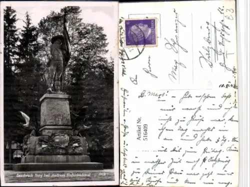 516409,Innsbruck Berg Isel Andreas Hofer-Denkmal Statue
