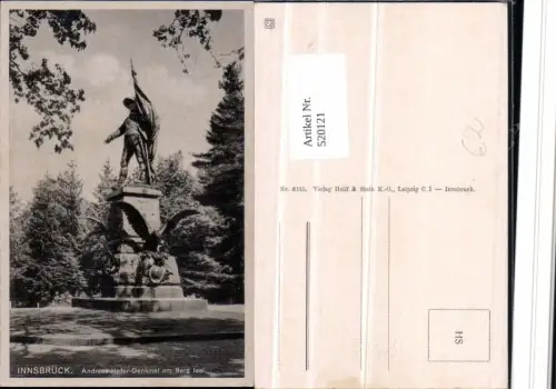 520121,Innsbruck Andreas Hofer Denkmal Berg Isel