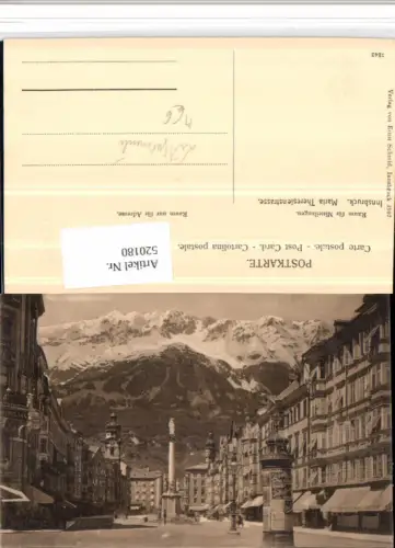 520180,Innsbruck Maria Theresien-Straße Litfaßsäule Bergkulisse