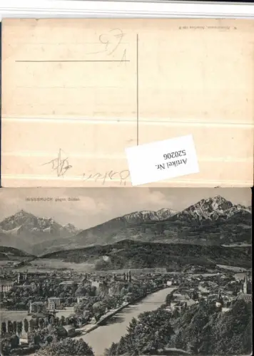 520206,Innsbruck Totale geg. Süden Bergkulisse pub W. Zimmermann 680