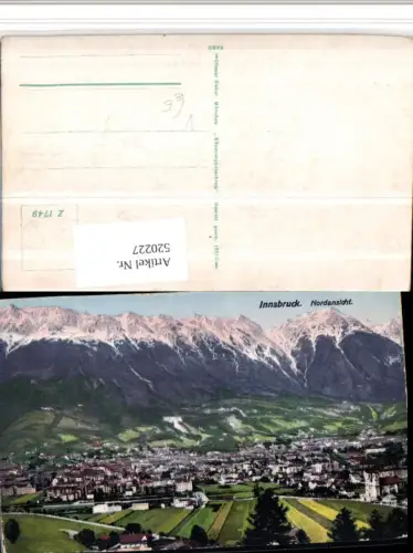 520227,Innsbruck Totale Bergkulisse pub Ottmar Zieher 1749
