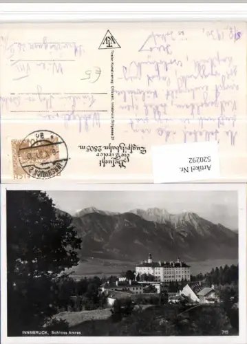 520292,Innsbruck Schloss Amras Ambras Bergkulisse