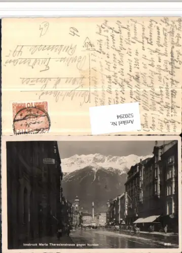 520294,Innsbruck Maria Theresienstraße Straßenansicht Bergkulisse