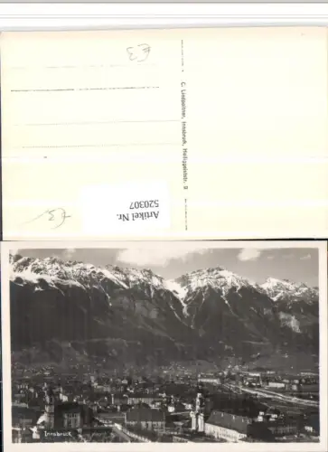520307,Innsbruck Teilansicht Bergkulisse