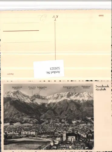 520323,Innsbruck Totale m. Nordkette Bergkulisse
