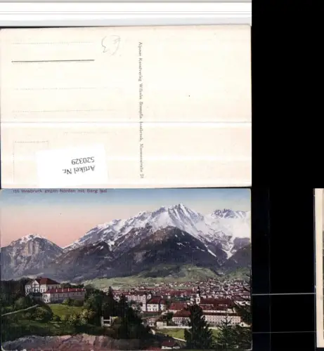 520329,Innsbruck Teilansicht m. Berg Isel Bergkulisse