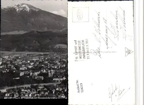 524219,Innsbruck Teilansicht m. Patscherkofel Bergkulisse