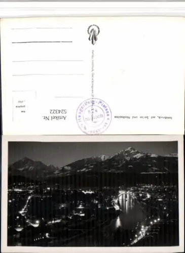 524322,Innsbruck b. Nacht Totale m. Serles Bergkulisse