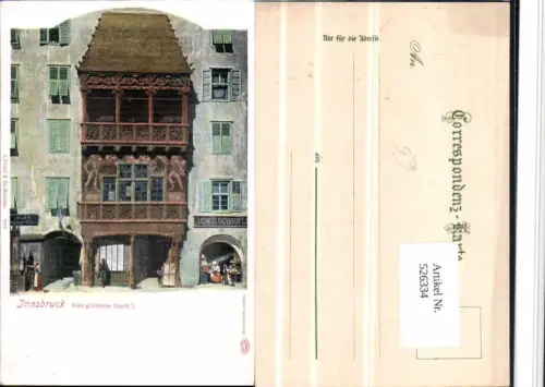 526334,Innsbruck Goldenes Dachl 1900