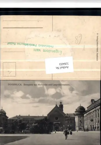 526433,Innsbruck Rennplatz Rennweg Hofkirche