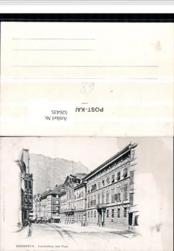526435,Innsbruck Landeshaus und Post Straßenpartie