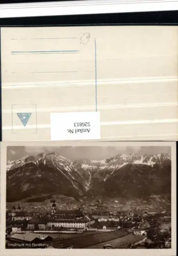 526813,Innsbruck m. Nordkette m. Stift Wilten