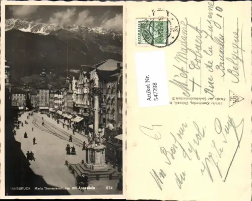 547298,Innsbruck Maria Theresienstrasse Annasäule