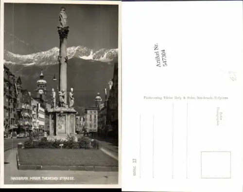 547304,Innsbruck Maria Theresienstrasse Annasäule