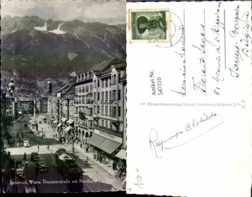 547310,Innsbruck Maria Theresienstrasse Straßenbahn Auto Oldtimer