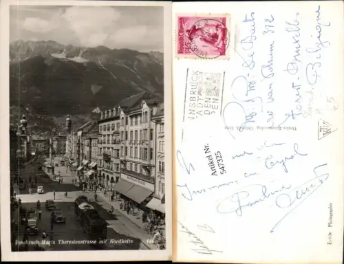 547325,Innsbruck Maria Theresienstrasse Straßenbahn Auto Oldtimer