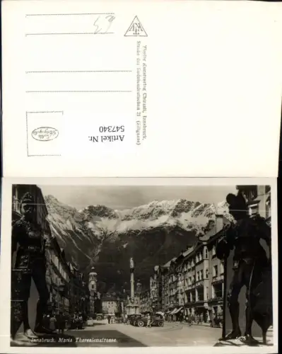 547340,Innsbruck Maria Theresienstrasse Ritter Rüstung Auto Oldtimer