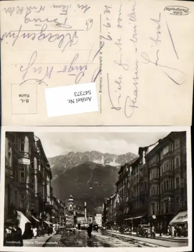 547373,Innsbruck Maria Theresienstrasse Oldtimer Auto