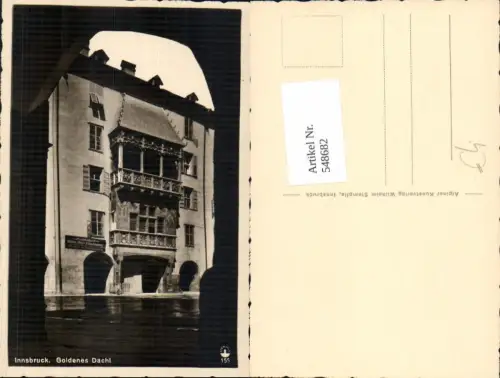 548682,Foto-AK Innsbruck Goldenes Dachl Herzog Friedrich Straße