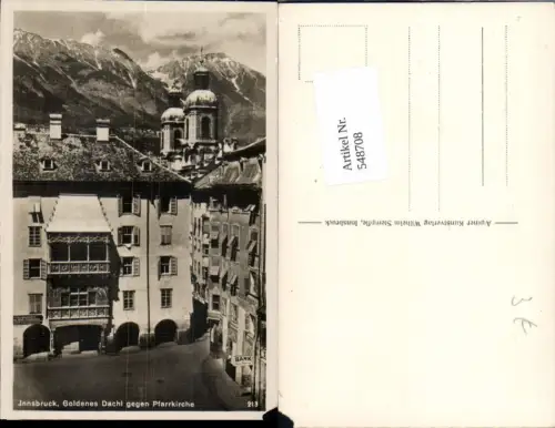 548708,Innsbruck Goldenes Dachl Herzog Friedrich Straße Bank
