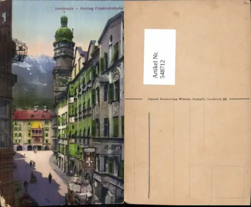 548712,Innsbruck Goldenes Dachl Herzog Friedrich Straße