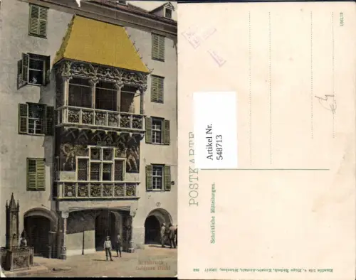 548713,Innsbruck Goldenes Dachl pub Hugo Radeck München