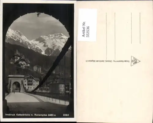 553536,Innsbruck Kettenbrücke Rumerspitze