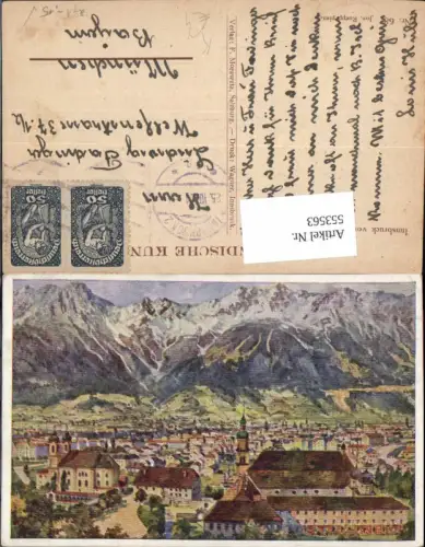 553563,Künstler AK Josef Ruep Innsbruck