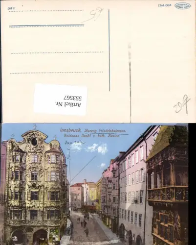 553567,Innsbruck Herzog Friedrichstrasse Goldenes Dachl Kasino pub Warger 490-1912