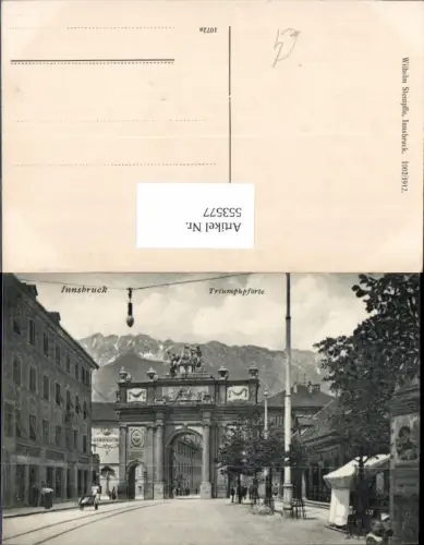 553577,Innsbruck Triumphpforte pub Stempfle 1002-1912