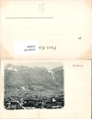 553605,Innsbruck um 1900 pub Würthle e Sohn 704
