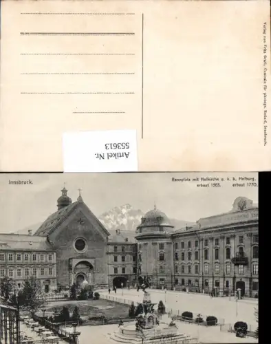 553613,Innsbruck Rennplatz Hofkirche Hofburg pub Fritz Gratl