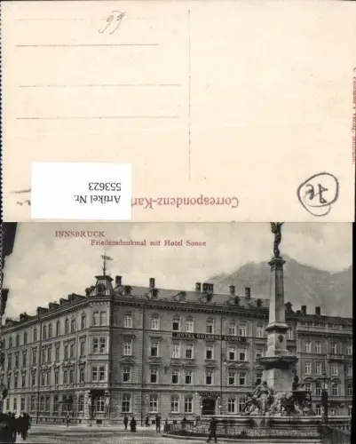 553623,Innsbruck Hotel Sonne Friedensdenkmal