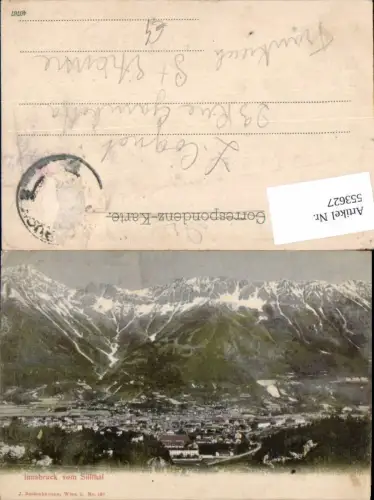 553627,Innsbruck vom Sillthal