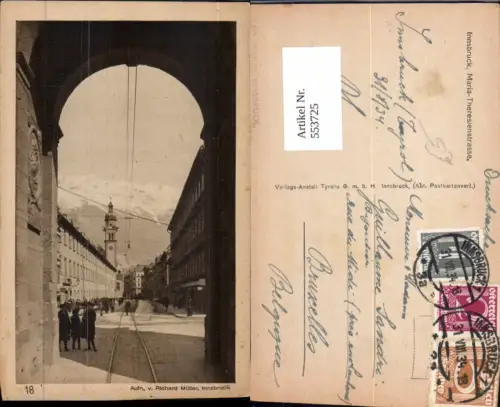 553725,Innsbruck Maria Theresienstrasse pub R. Müller 18