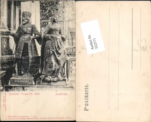 553771,Innsbruck Hofkirche Ferdinand v. Arragonien pub Stengel Co. 3912