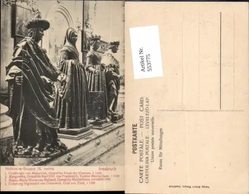 553775,Innsbruck Hofkirche Gruppe rechts 3 pub Warger